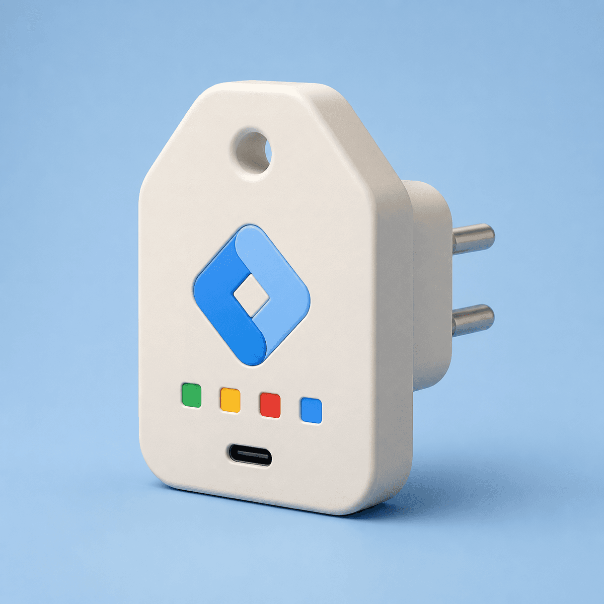 태그 모양의 3D 어댑터로 Google Tag Manager 연동을 표현한 Neuro 블로그 썸네일