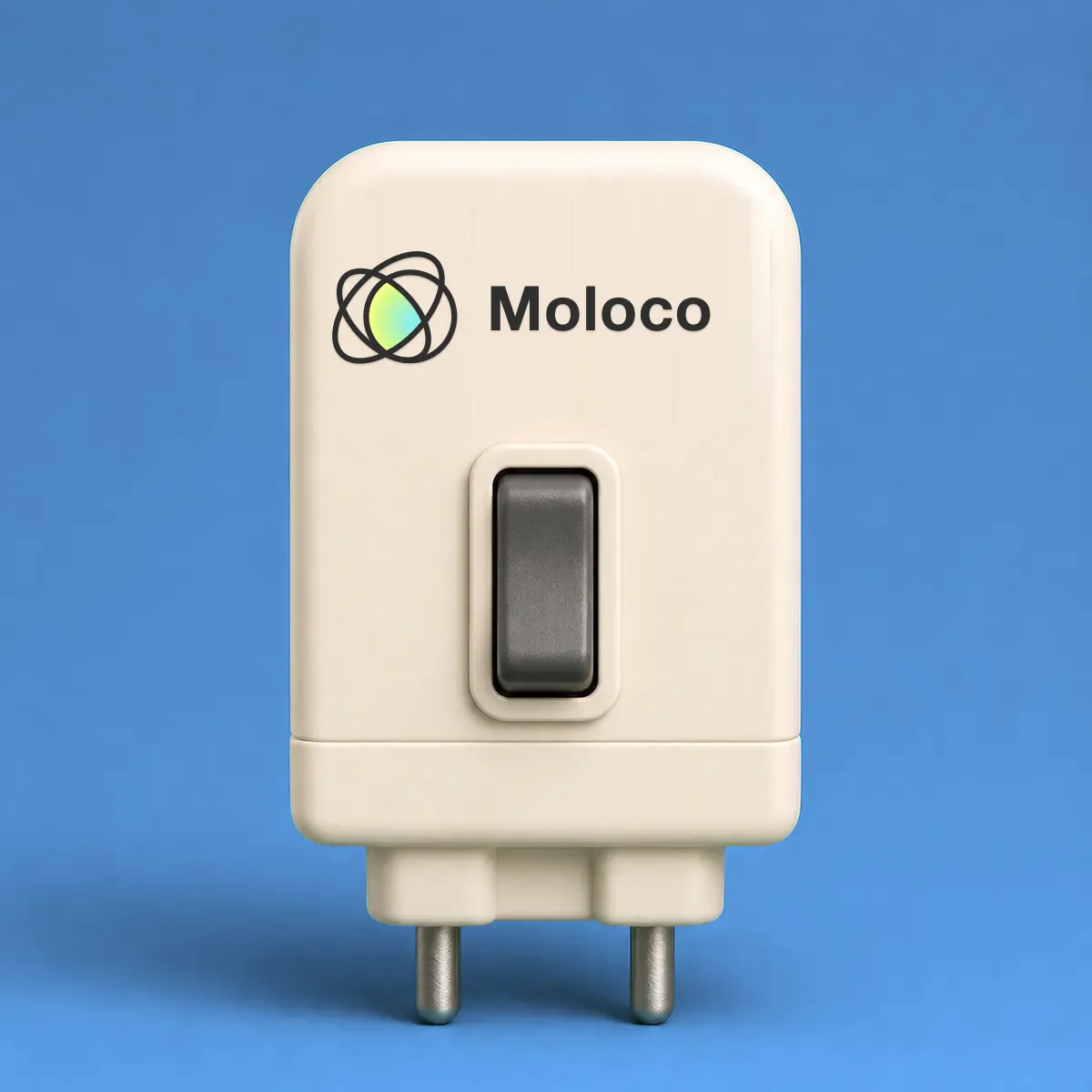 Neuro blog thumbnail showing a 3D adapter plug featuring the official Moloco logo